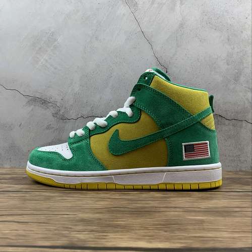 【430】[305050-337]-[DUNK SB HIGH OAKLAND ATHLETICS STADIUM GREEN/BLACK/SPEED YELLOW]-[UNISEX:36-46]