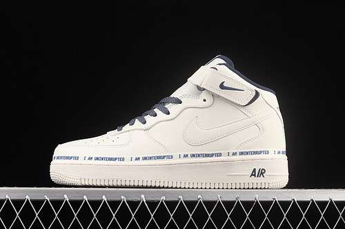 【340】[NU8802-303]-[UNINTERRUPTED AIR FORCE 1 07 MID MORE THAN WHITE/BLUE/GREY]-[UNISEX:36-45]