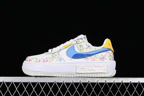 【300】[DV3211-100]-[AIR FORCE 1 FONTANKA WHITE/BLUE/YELLOW/GREY]-[WOMAN:36-39]-[MAN:40-45]