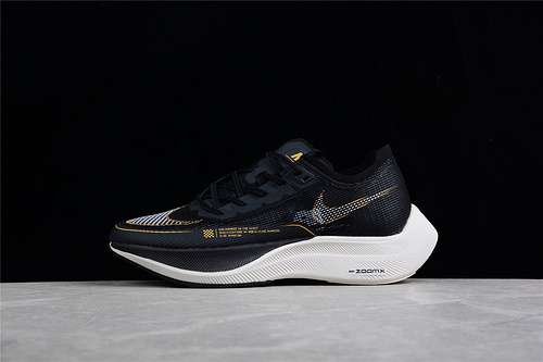 【320】[CU4111-001]-[ZOOMX VAPORFLY NEXT% 2 BLACK METALLIC GOLD COIN BLACK/WHITE]-[UNSIEX:36-45]