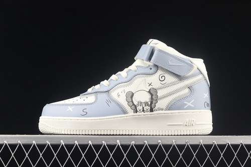 【360】[CW2308-211]-[KAWS X AIR FORCE 1 MID 07 LIGHT BLUE/WHITE/BLACK]-[WOMAN:36-39]-[MAN:40-45]