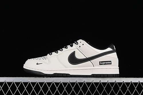 【360】[BB8657-515]-[SB DUNK LOW SUPREME BLACK/WHITE]-[WOMAN:36-39]-[MAN:40-45]