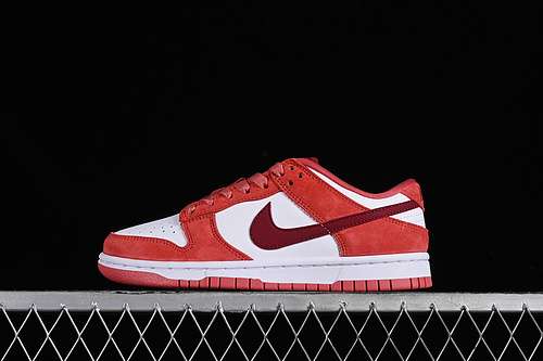 【280】[FQ7056-100]-[SB DUNK LOW RETRO VALENTINE&#x27;S DAY 2024 WHITE/TEAM RED/ADOBE/DRAGON RED]-