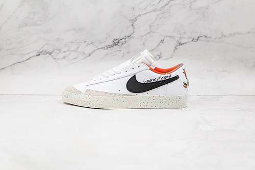 【260】[DJ4279-101]-[BLAZER LOW 77 VINTAGE MAKE IT COUNT WHITE/BLACK/SAIL/TURF ORANGE]-[UNISEX:36-45]