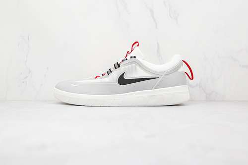 【270】[BV2078-007]-[NYJAH FREE 2 SB NEUTRAL GREY/BLACK/WHITE/BRIGHT CRIMSON]-[MAN:40-45]