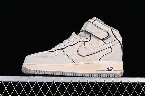 【320】[DZ5367-219]-[AIR FORCE 1 07 MID BLACK/GREY/YELLOW]-[WOMAN:36-39]-[MAN:40-45]