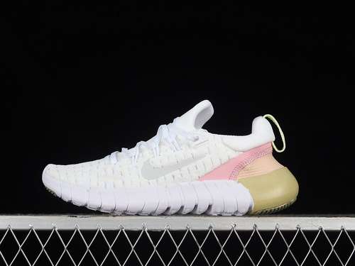 【230】[CZ1891-100]-[FREE RUN 5 0 SUMMIT WHITE/LIGHT ARCTIC PINK/PLATINUM TINT]-[UNISEX:36-45]
