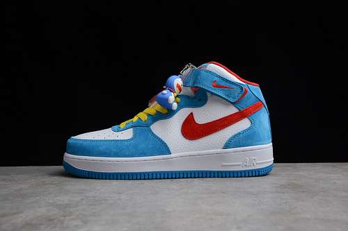 【330】[GB1236-160]-[AIR FORCE 1 MID 07 DORAEMON WHITE/BLUE-RED]-[WOMAN:36-39]-[MAN:40-45]