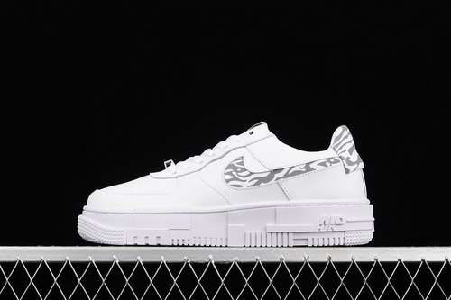 【300】[DH9632-100]-[AIR FORCE 1 PIXEL ZEBRA WHITE/WHITE/GREY]-[WOMAN:36-39]-[MAN:40-45]