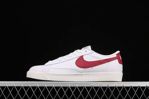 【240】[CI6377-102]-[BLAZER LOW LEATHER WHITE/WHITE/UNIVERSITY RED]-[MAN:40-45]