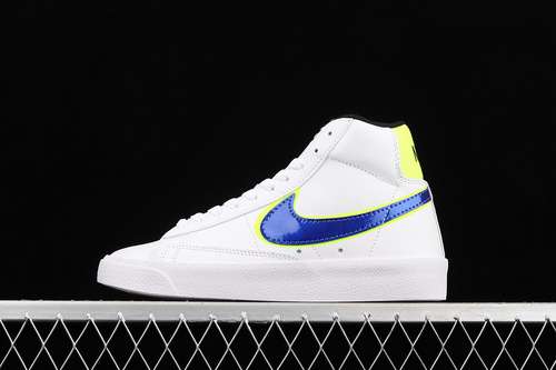 【280】[DB4677-100]-[BLAZER MID GS WHITE/RACER BLUE/VOLT]-[WOMAN:36-39]-[MAN:40-45]