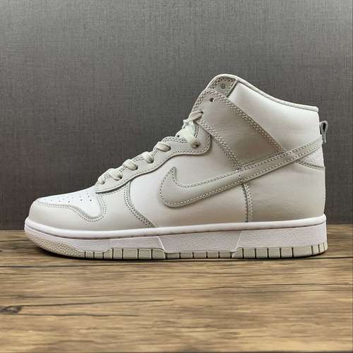 【360】[DD1399-100]-[SB DUNK HIGH WHITE/WHITE/VAST GREY]-[WOMAN:36-39]-[MAN:40-47.5]