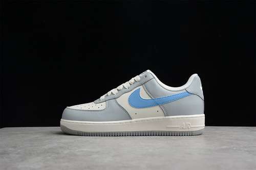 【340】[DH2296-668]-[AIR FORCE 1 LOW BEIGE/GREY-BLUE]-[WOMAN:36-39]-[MAN:40-45]