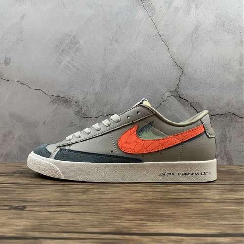 【250】[DA6364-280]-[BLAZER LOW 77 VINTAGE STONE/TOTAL ORANGE-OZONE BLUE]-[WOMAN:36-39]-[MAN:40-44]