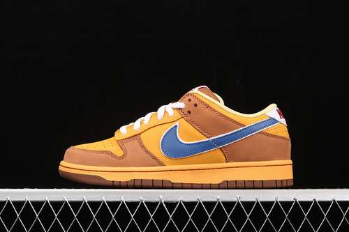 【400】[313170-741]-[DUNK LOW NEWCASTLE BROWN ALE GOLD/ATLANTIC BLUE]-[MAN:40-47.5]