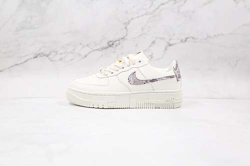 【300】[CV8481-101]-[AIR FORCE 1 LOW PIXEL SAIL SNAKE SAIL/DESERT SAND/COLLEGE GREY/MALT]-[36-40]