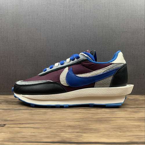 【340】[DJ4877-600]-[SACAI X UNDERCOVER X LDWAFFLE NIGHT MAROON/PALE IVORY/GROUND GREY/TEAM ROYAL]
