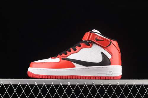 【340】[804609-160]-[AIR FORCE 1 MID X TRAVIS SCOTT WHITE/RED/BLACK]-[WOMAN:36-39]-[MAN:40-45]