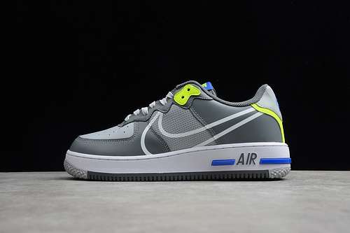 【300】[CD4366-002]-[AIR FORCE 1 REACT WOLF GREY/WHITE-SMOKE GREY-DARK GREY]-[MAN:40-45]