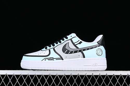 【320】[NY7569-123]-[AIR FORCE 1 07 LOW WHITE/BLACK/GREY/BLUE]-[WOMAN:36-39]-[MAN:40-45]