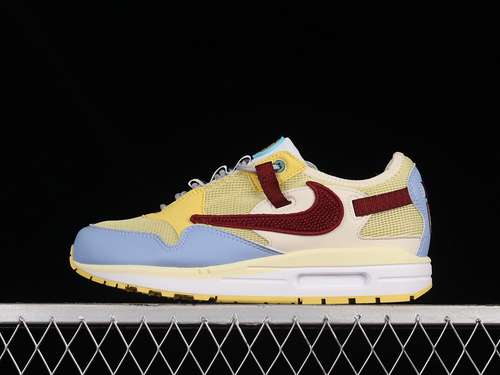 【320】[DO9392-900]-[TRAVIS SCOOT X AIR MAX 1 YELLOW/BLUE-RED]-[WOMAN:36-39]-[MAN:40-47.5]