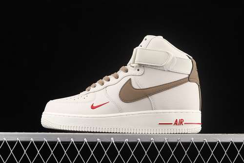 【340】[808788-995]-[AIR FORCE 1 MID RICE WHITE/RICE WHITE/LIGHT BROWN]-[WOMAN:36-39]-[MAM:40-45]