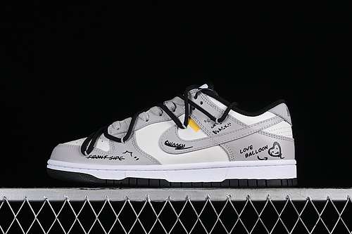 【380】[DD1391-100]-[SB DUNK LOW WHITE/GREY/BLACK]-[WOMAN:36-39]-[MAN:40-46]