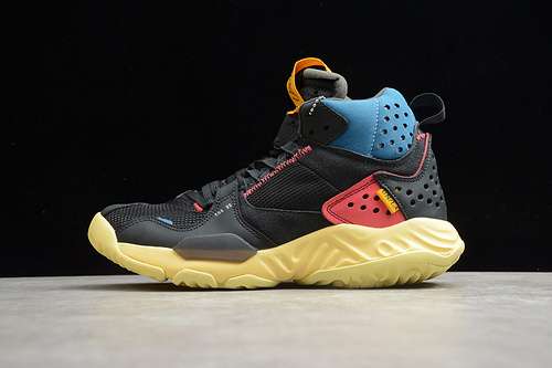 【550】[DA1951-001]-[UNION X JORDAN DELTA MID OFF NOIR/BRIGADE BLUE-DARK SMOKE GREY/RED]