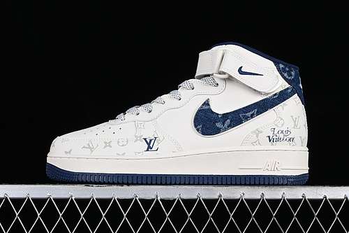 【380】[DV9988-400]-[AIR FORCE 1 07 MID L*V WHITE/GREY/BLUE]-[WOMAN:36-39]-[MAN:40-45]