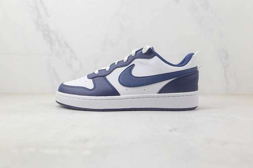 【270】[BQ5448-107]-[COURT BOROUGH LOW 2 GS WHITE/SIGNAL BLUE/BLUE VOID]-[WOMAN:36-39]-[MAN:40-45]