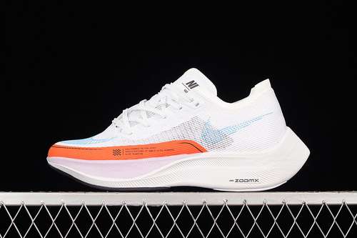 【280】[CU4123-102]-[ZOOMX VAPORFLY NEXT% 2 WHITE/RUSH ORANGE/DOLL/LASER BLUE]-[MAN:40-45]