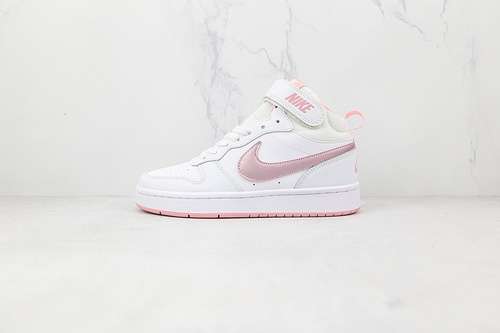 【320】[CD7782-105]-[COURT BOROUGH MID 2 WHITE/WHITE/PINK]-[WOMAN:36-40]