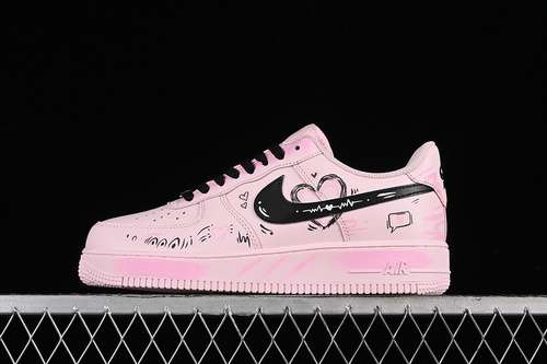 【320】[CW2288-111]-[AIR FORCE 1 07 LOW PINK/BLACK]-[WOMAN:36-39]-[MAN:40-45]