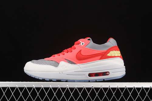 【340】[DD1870-600]-[CLOT X AIR MAX 1 KISS OF DEATH SOLAR RED/UNIVERSITY RED/COOL GREY]-[UNISEX:36-45]