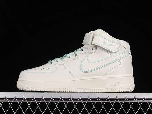 【340】[BY6899-695]-[AIR FORCE 1 MID 07 WHITE/WHITE/GREEN]-[WOMAN:36-39]-[MAN:40-45]