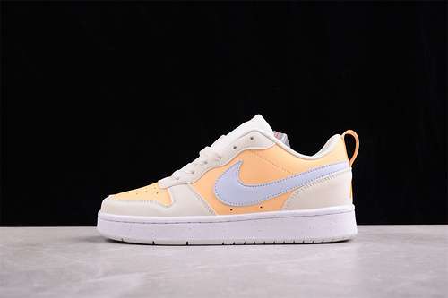 【260】[DV5456-107]-[COURT BOROUGH LOW RECRAFT LOW 2 FP PALE IVORY/MELON TINT/WHITE/FOOTBALL GREY]