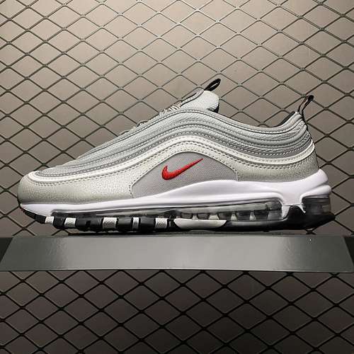 【280】[884421-001]-[AIR MAX 97 OG QS METALLIC SILVER/VARSITY RED/WHITE/BLACK]-[WOMAN:36-39]