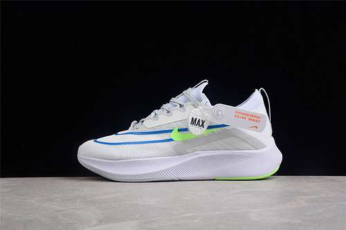 【360】[CT2392-100]-[ZOOM FLY 4 SUMMIT WHITE/PURE PLATINUM/IMPERIAL BLUE/LIME GLOW]-[MAN:39-45]
