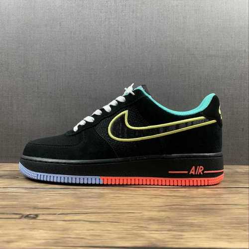 【290】[DM9051-001]-[AIR FORCE 1 LOW 07 LV8 PEACE AND UNITY BLACK/ALUMINUM/HYPER CRIMSON]