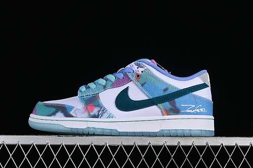 【430】[HF6061-400]-[FUTURA LABORATORIES X DUNK LOW SB BLEACHED AQUA/GEODE TEAL/WHITE]-[UNISEX:36-48]