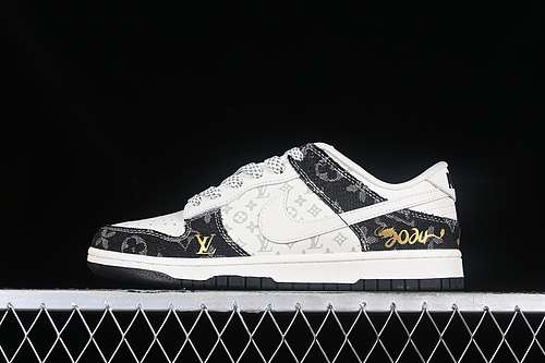 【380】[FC1688-163]-[L*V DUNK LOW SB WHITE/GREY/BLACK]-[WOMAN:36-39]-[MAN:40-45]