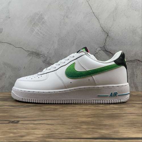 【280】[DJ5148-100]-[AIR FORCE 1 LOW 07 LV8 WHITE/AQUAMARINE/BLACK/GREEN STRIKE]-[UNSIEX:36-45]