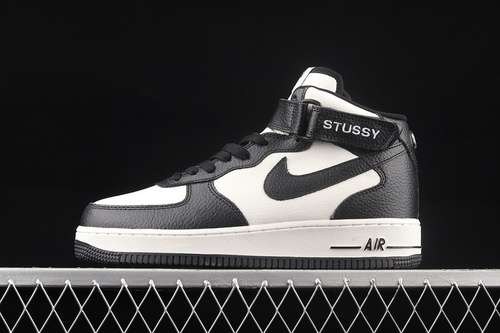 【360】[DJ7840-002]-[STUSSY X AIR FORCE 1 MID WHITE/BLACK/BLACK]-[WOMAN:36-39]-[MAN:40-45]