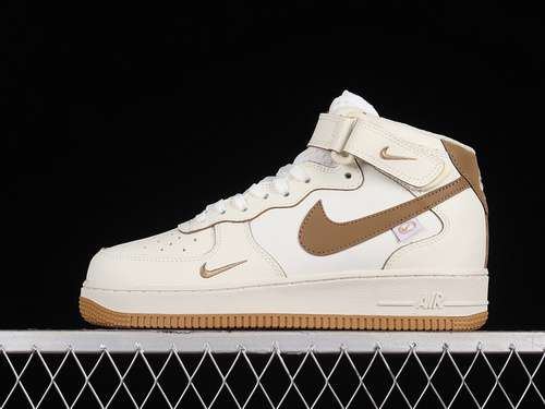 【360】[FB1869-022]-[AIR FORCE 1 MID 07 WHITE/WHITE/MOCHA BROWN]-[WOMAN:36-39]-[MAN:40-45]
