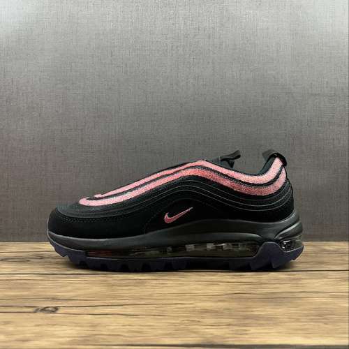 【340】[DB4698-001]-[SWAROVSKI X AIR MAX 97 GOLF NRG BLACK/ORACLE PINK/ANTHRACITE]-[UNISEX:36-44]