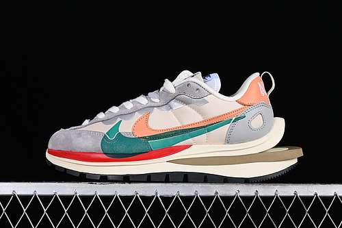 【360】[DD1875-107]-[SACAI VAPORWAFFLE 3.0 WHITE/GREY/ORANGE/GREEN]-[WOMAN:36-39]-[MAN:40-47.5]