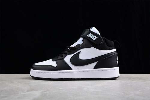 【320】[CD7782-001]-[COURT BOROUGH MID 2 GS BLACK/BLACK/WHITE]-[WOMAN:36-39]-[MAN:40-45]