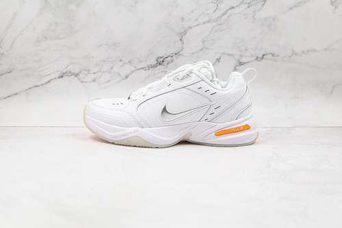 【280】[AV6676-100]-[AIR MONARCH IV SNOW DAY WHITE/TOTAL ORANGE-METALLIC SILVER]-[UNSIEX:36-45]