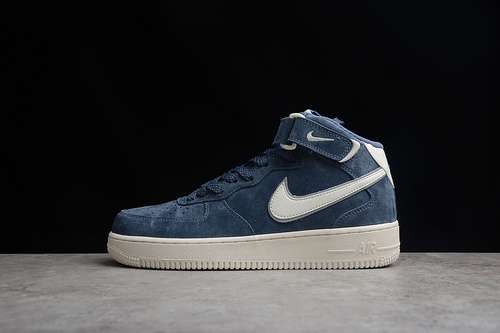 【360】[AA1118-007]-[AIR FORCE 1 MID 07 SUEDE NAVY BLUE/NAVY BLUE/WHITE]-[WOMAN:36-39]-[MAN:40-45]