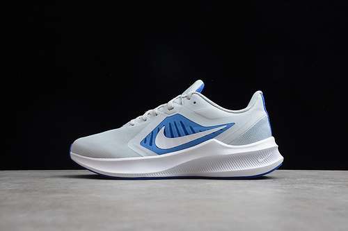 【250】[CI9981-001]-[DOWNSHIFTER 10 PURE PLATINUM GREY/WHITE/BLUE]-[MAN:39-45]